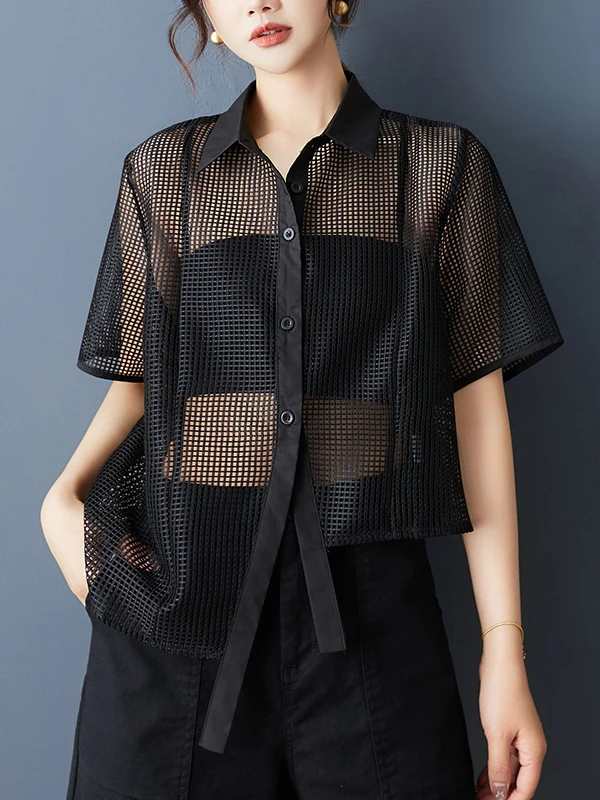 Prospettiva irregolare scavata da donna irt Estate Allentata Casual Faion Versatile Top Design Sensation Piccolo ence