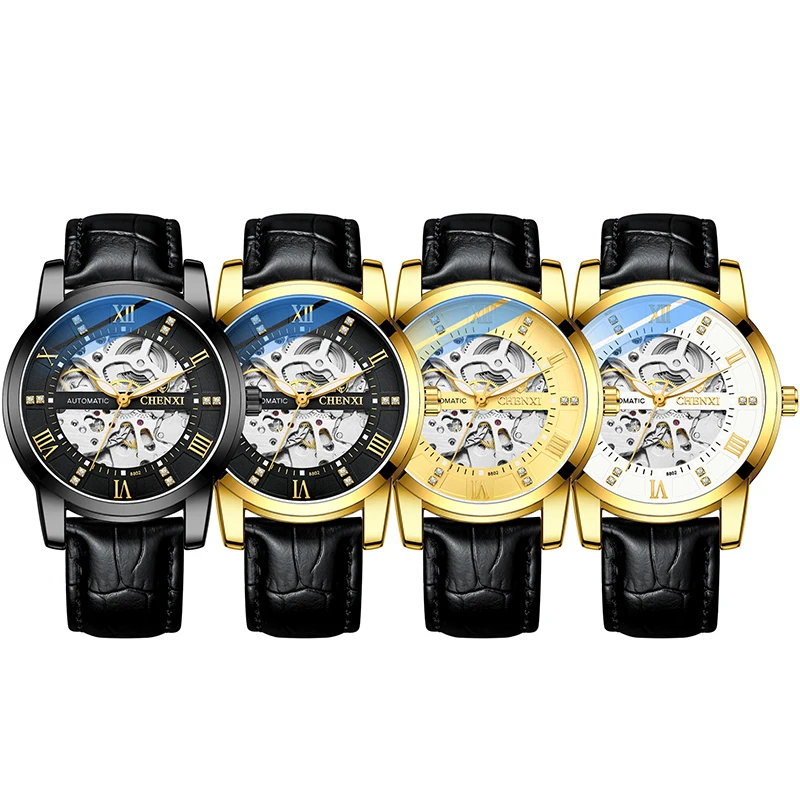 นาฬิกาข้อมือสำหรับผู้ชายเป็นทางการสุดหรูนาฬิกาสแตนเลสกันน้ำ Hollow Out Tourbillon อัตโนมัตินาฬิกาข้อมือกีฬานาฬิกา