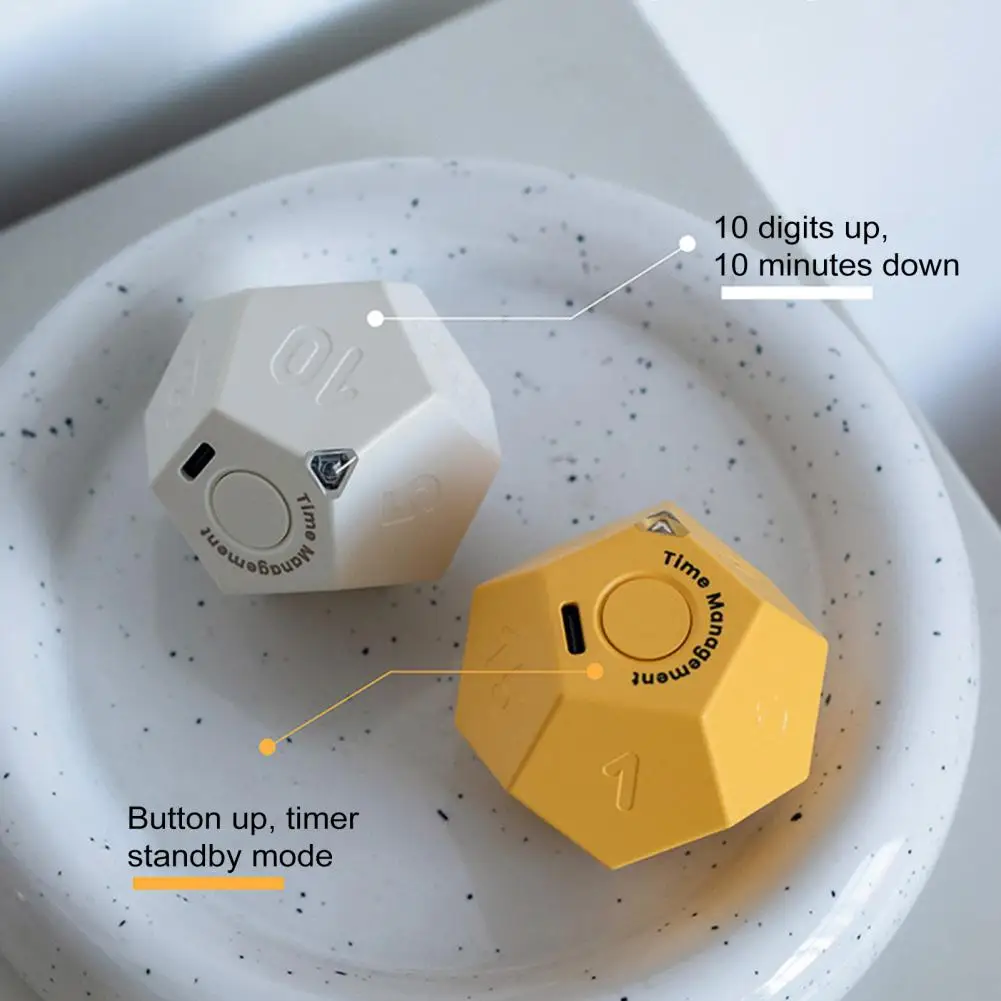 Temporizador de cubo múltiple, temporizador giratorio de 1/3/5/10/15/20/25/30/45/60/90 minutos, modos de recordatorio de vibración, reloj de ejercicio de cocinero de estudio