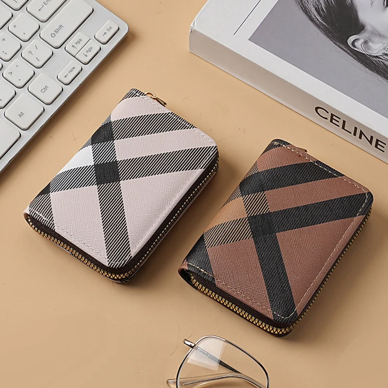 Fashionable Women's Card Holder, Zipper Coin Purse, Unisex Accordion-Style Card Holder, Card Case with Multiple Slots, Driver's