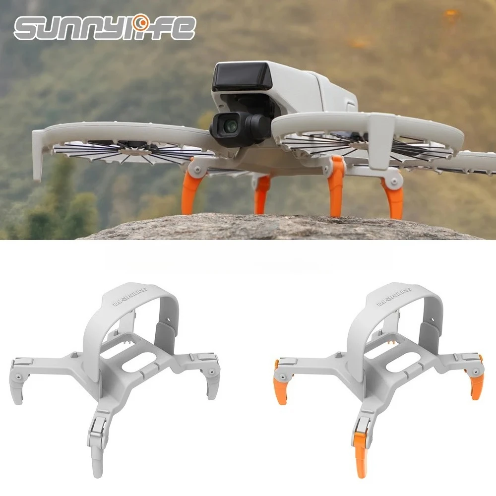 Sunnylife tren de aterrizaje plegable extensiones de engranajes de araña elevados soporte Protector de pierna para accesorios de Dron DJI FLIP