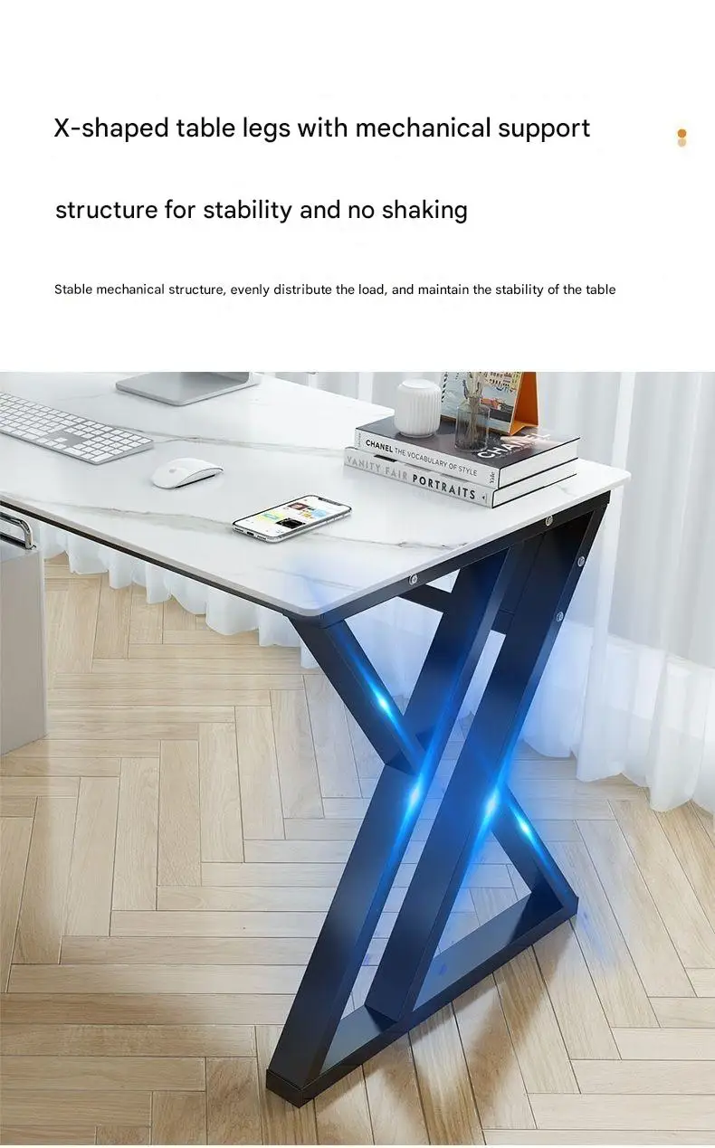 10 مللي متر سميكة روك مجلس سطح المكتب الحديثة الحد الأدنى مكتب مذاكرة المنزل طاولة كتابة بسيطة للاستخدام التجاري