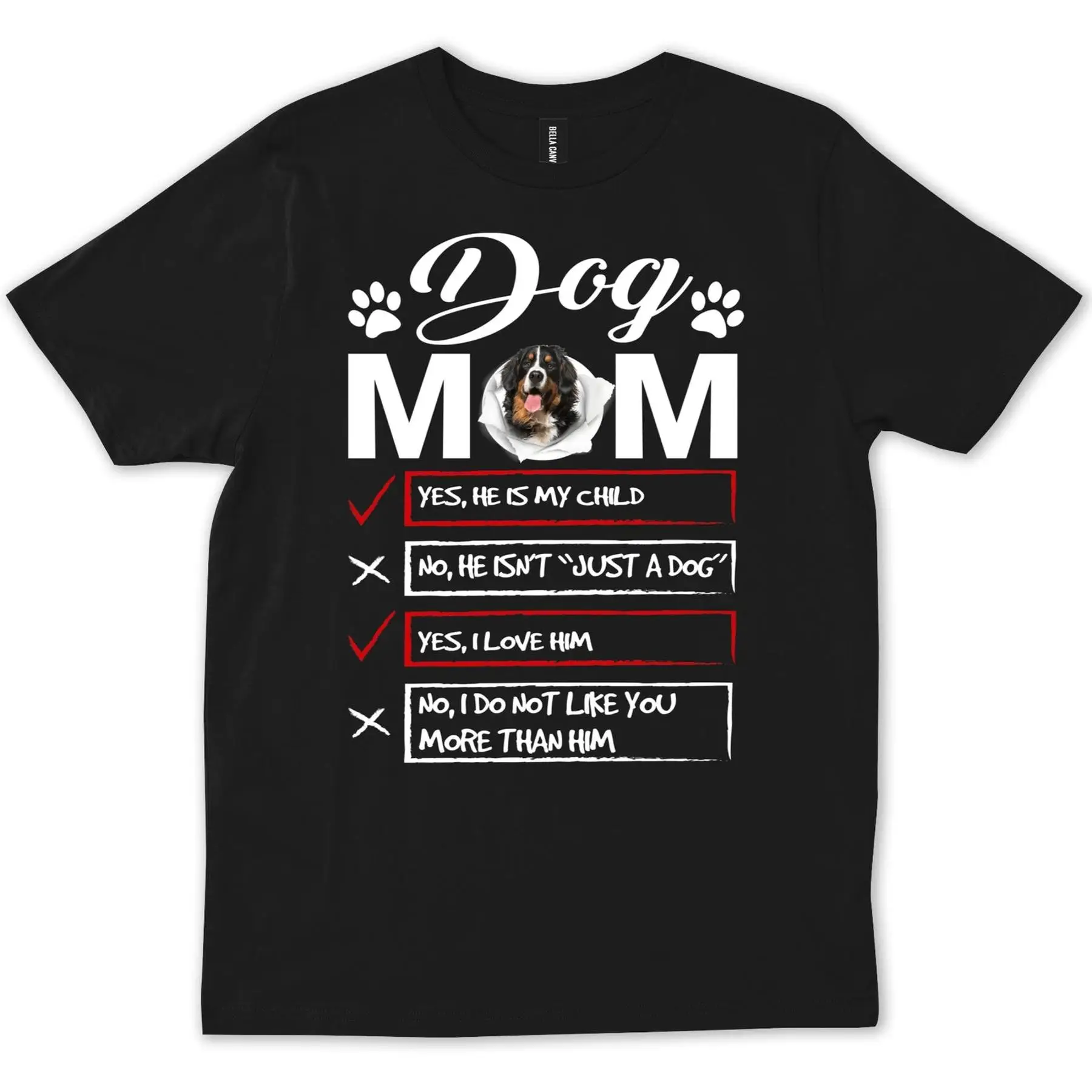 Coolest Funny Berner Bernese Mountain Owner Mom Momma Dad Gift Christmas Cute T