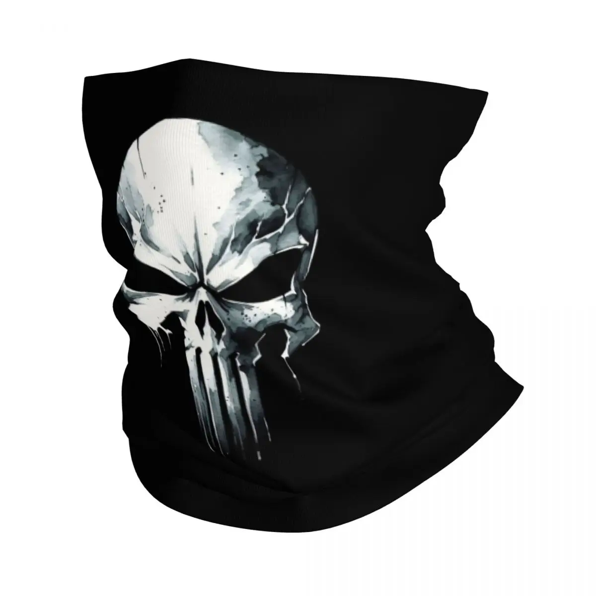 

Vintage Skeleton Punishers Skull Winter Headband Neck Warmer Men Women Ski Camping Tube Scarf Face Bandana Gaiter