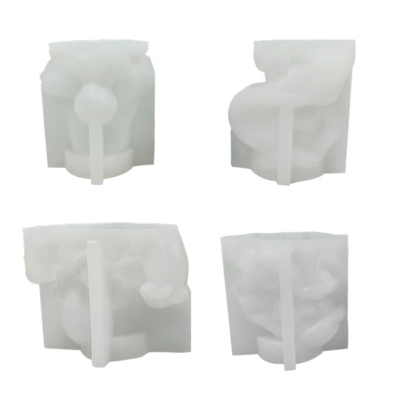 M2EA Girl Silicone Mold Animal Sculpture Silicone Mold Epoxy Plaster Mold