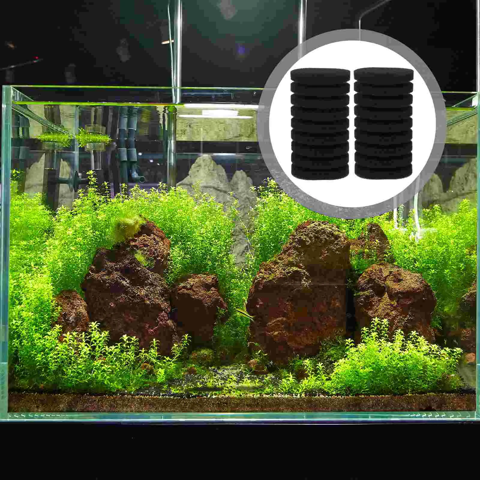 

2 Pcs Filter Replacement Cotton Fish Tank Sponge Accessories Practical Accessory