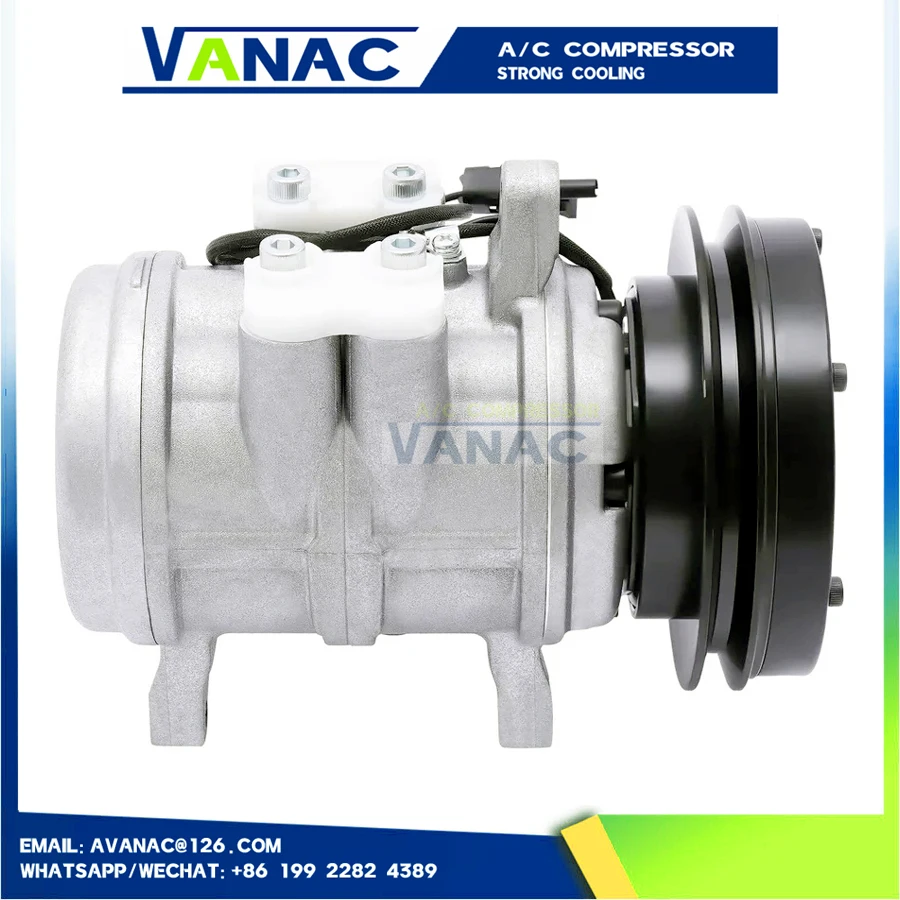 Compresor de Aire Acondicionado 6E171 RE10972 RE12513 RE12514 TY6766 TY6626 047100-8530 A165850 047100-8530 para Tractores y Segadoras John Deere