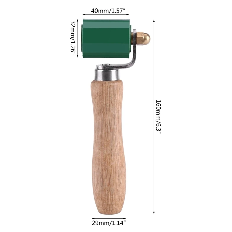 Comfortable Wood Handle Roller Manual Pressure Roller Designed for Frequent Use