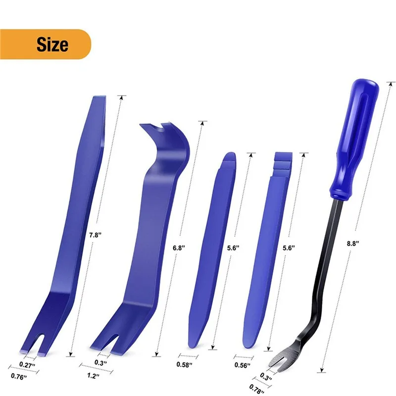 Kit de retrait de panneau de clip de porte de voiture, audio, vidéo, tableau Prada, installateur, outil de levier, navigation, démontage, automobile, extracteur de clous