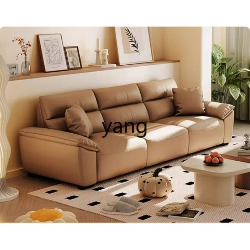 LTT electric leather retractable adjustment multi-function zero wall living room clamshell sofa bed
