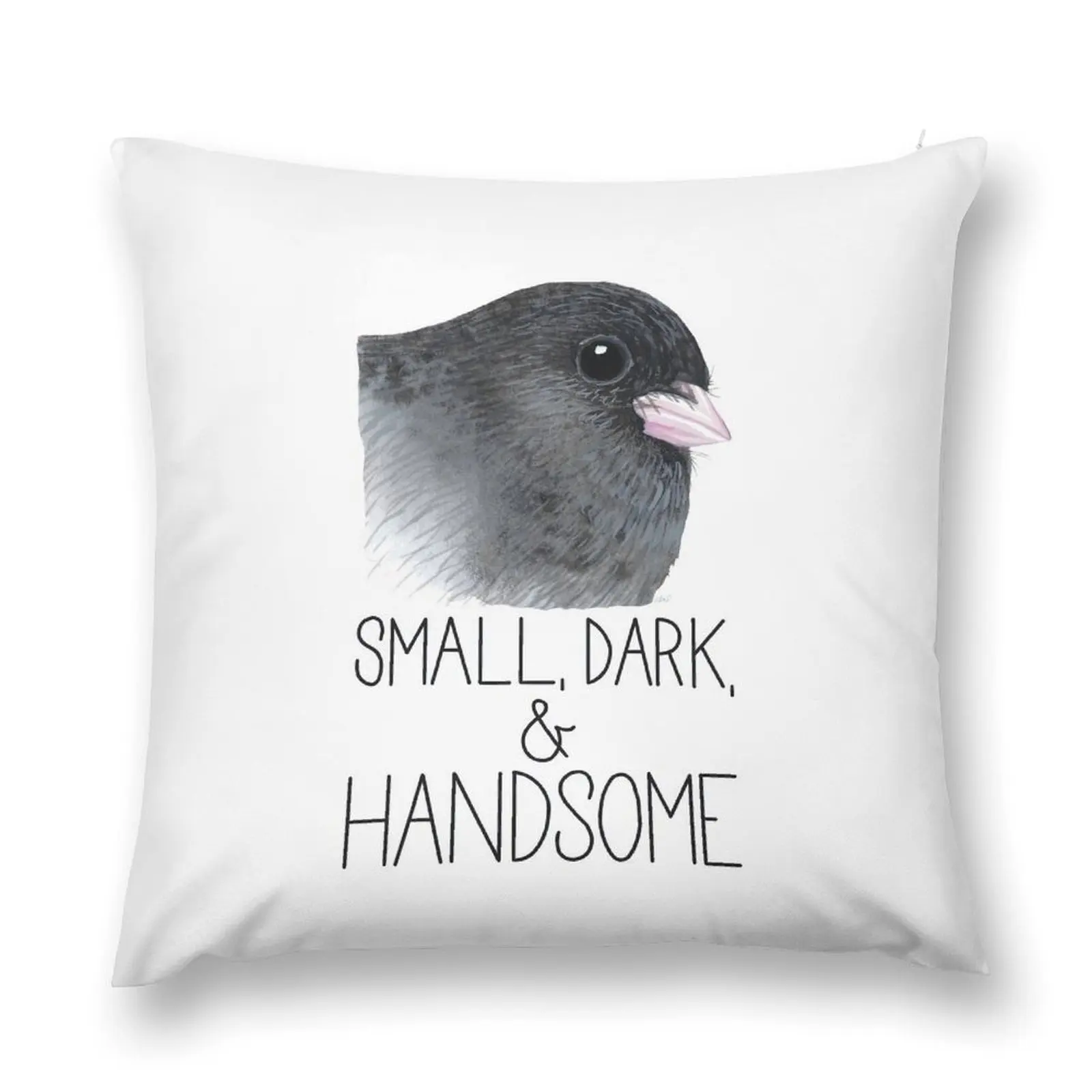 

Small, dark, and Handsome (Dark-eyed Junco) Throw Pillow Sofa Covers For Living Room home decor items Plaid Sofa pillow