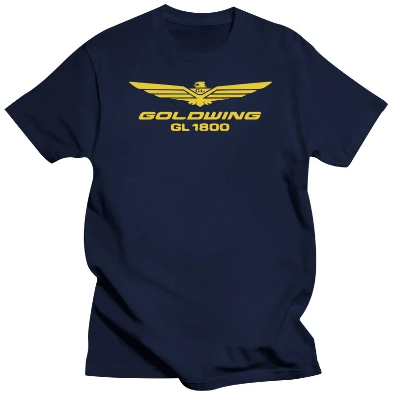 2024 Hot Sales Men\'S Short Sleeve O-Neck Summer Tops Tees T Shirt Japan Motorcycle Hon Goldwing Gl1800 Gl 1800 Black TShirt sale
