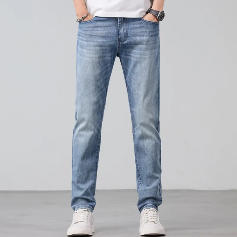 

Baggy Jeans Man Pants Loose Fit Casual Trousers For Men Spring Summer Stretch Comfortable Jeans Trendy Fashion