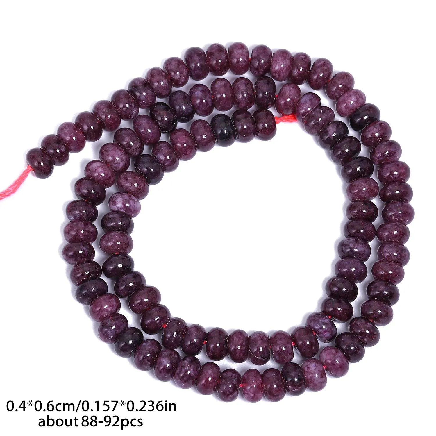 4x6mm Natürliche Abacus Rondelle Jade Quarz Perlen Stein Flache Runde DIY Charms Armbänder Lose Perlen Für Schmuck Machen liefert – Detail 9