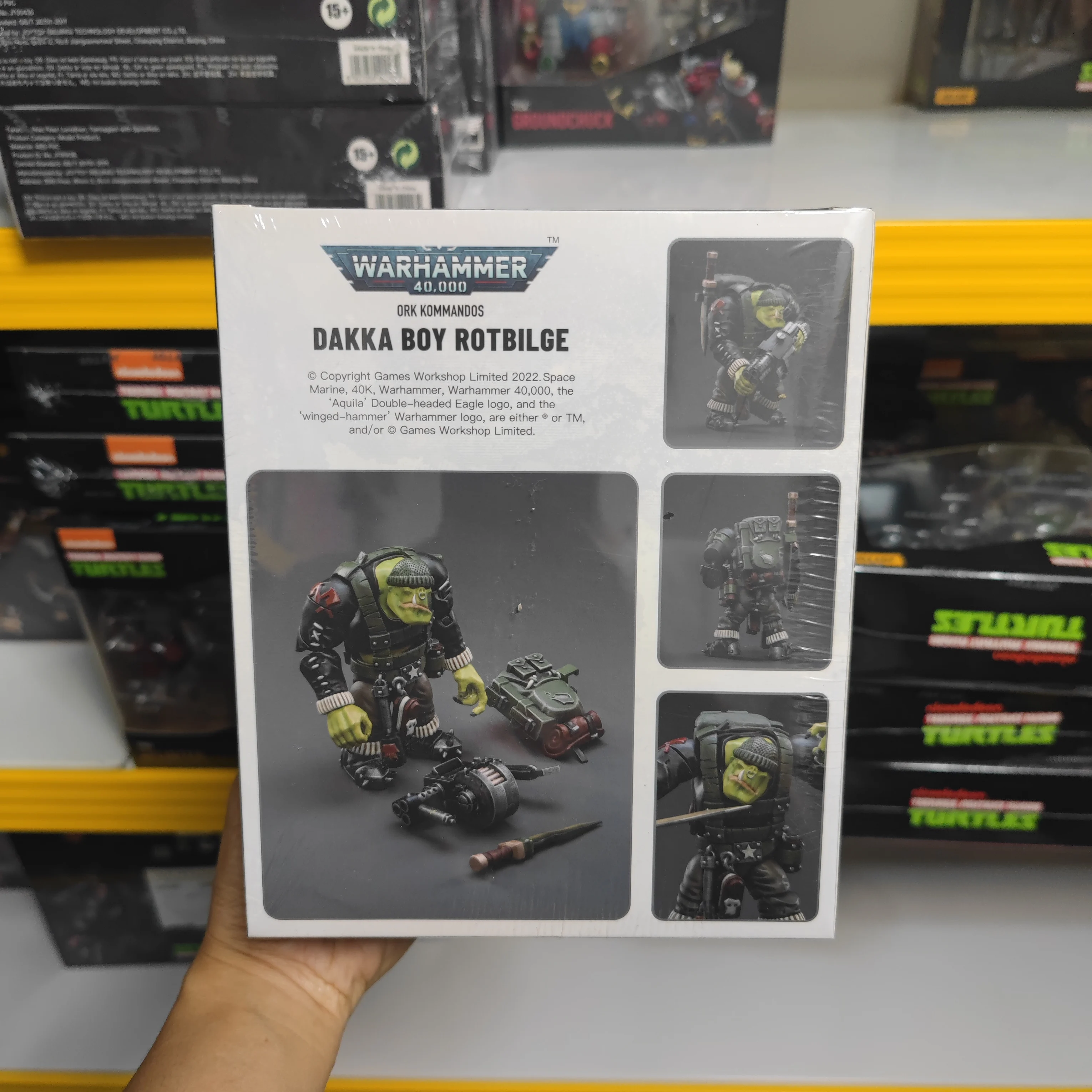 

【JOYTOY】Warhammer 40K Ork Komandos Dakka Boy Rotbilge 1/18 Action Figure Toy