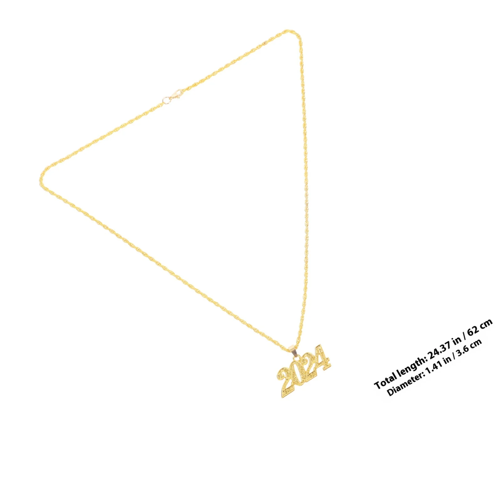 التخرج 2024 قلادة قلادة سبائك الزنك قابل للتعديل سلسلة تصميم فريد مجوهرات التخرج هدية غراد هدية 2024