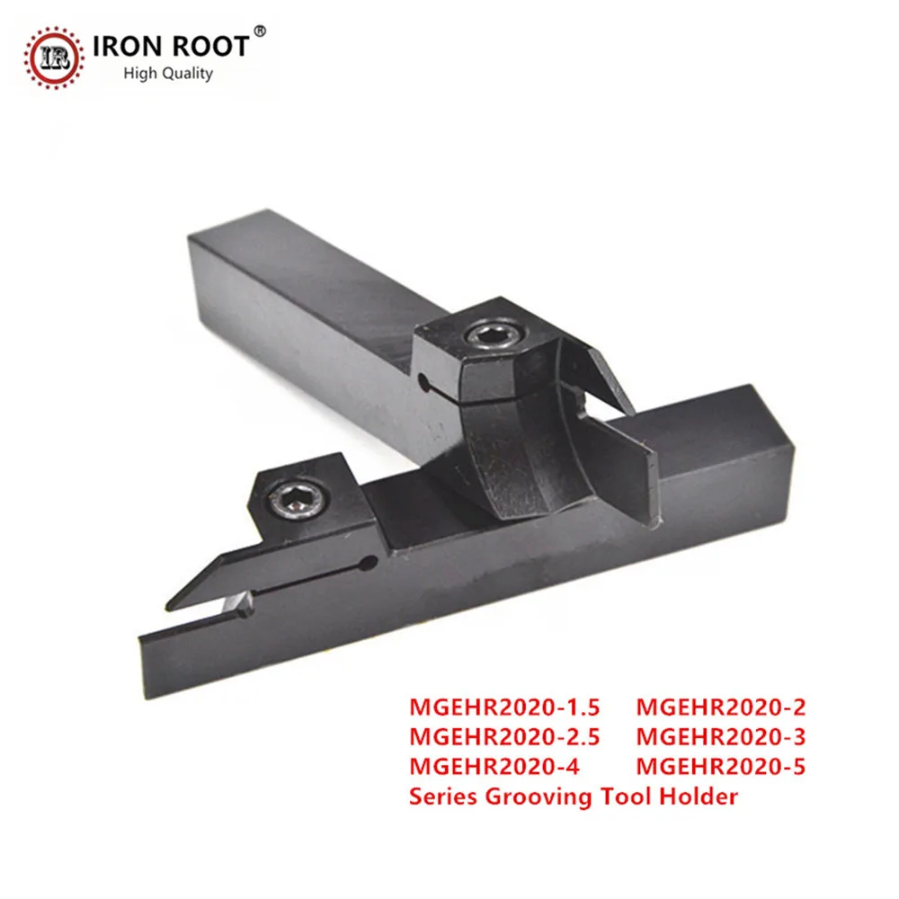 IRON ROOT 1P Turning Tools MGEHR/L2020-1.5,2020-2,2020-2.5,2020-3,2020-4 CNC Lathe External Grooving Tool Holder For MGMN,MGGN