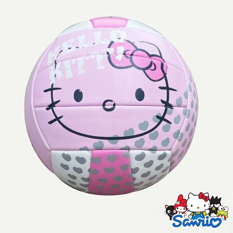 Hello Kitty PU Machine Sewn Volleyball Beautiful Size 5 Match Training Volleyball Outdoor Sport For Girls Birthday Gift