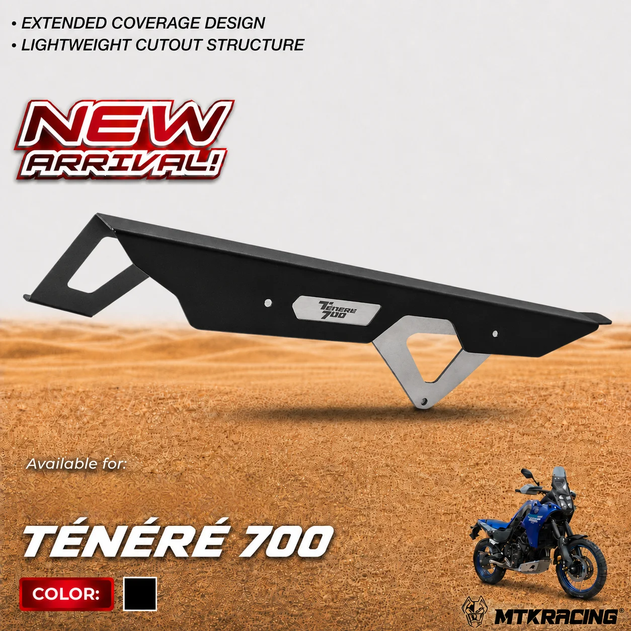 Motorcycle For YAMAHA Tenere700 T7 2019-21 2022 2023 2024 2025 2026 TENERE 700 Aluminum Protector Chain Guard Cover Accessories