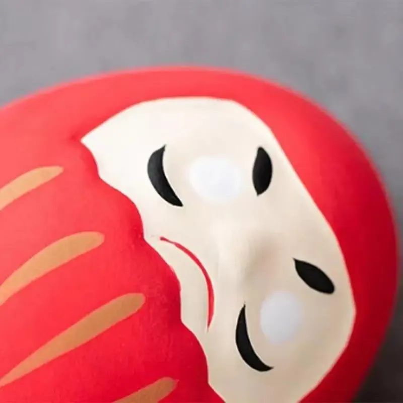 1pc Japanese Ceramic Daruma Statue Daruma Tumbler Crafts Lucky Fortune Ornament Landscape Daruma Doll Fengshui Home Decor Gift view 5