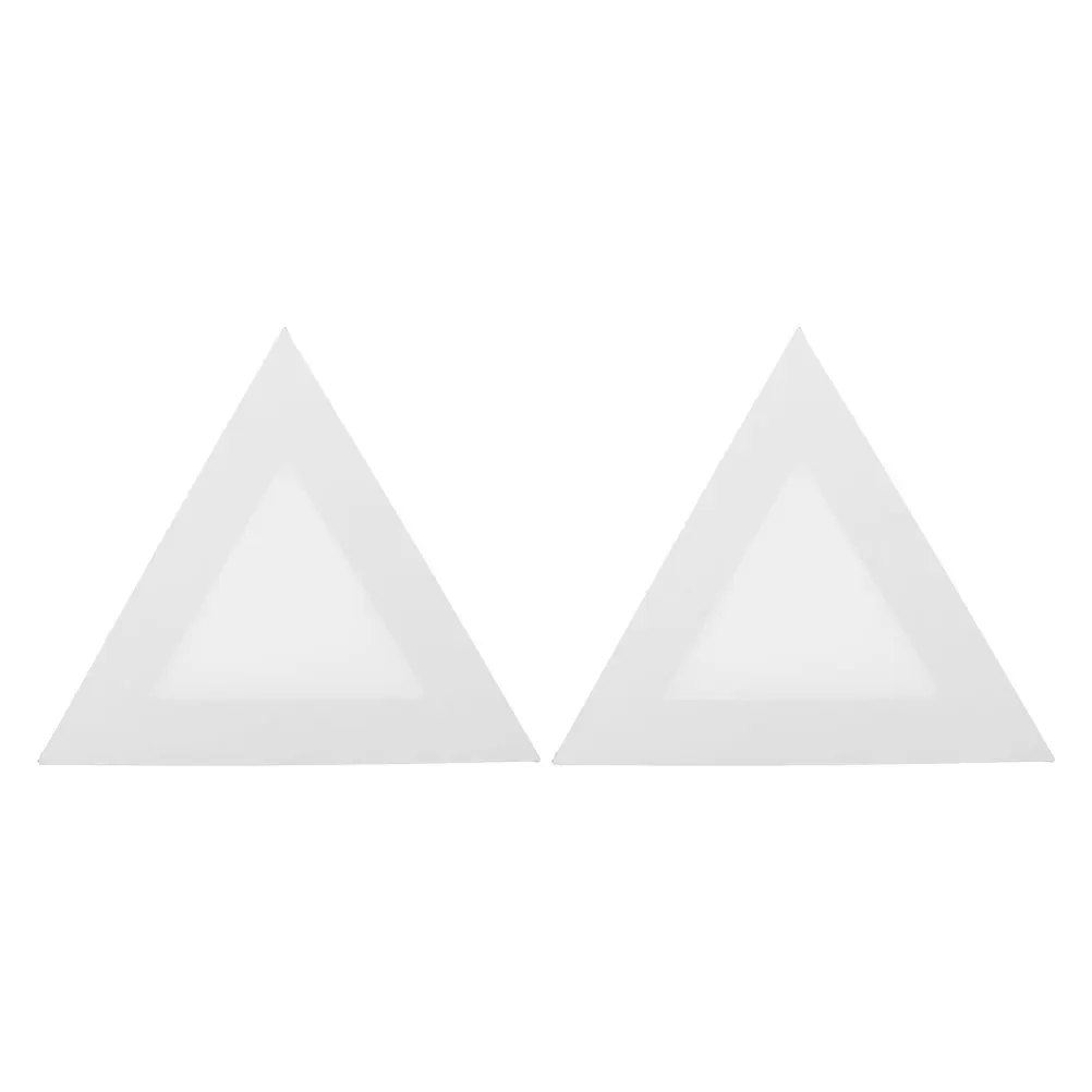 

2Pcs Triangular Oil Painting Canvas Smooth Texture Lightweight Easy to Carry Ideal for Artists Painters DIY Art Projects