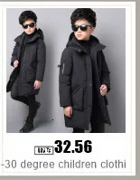2026 Fashion Winter Duck Down Jacket for Big Boy Children Wear Parka Garments Clothes Thickened Hooded Feather Coat Clothing 6-1