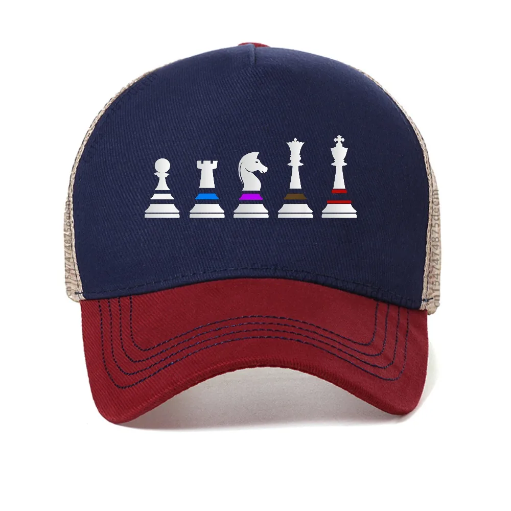

Chess Jiu Jitsu cap fashion vintage mesh baseball caps outdoor casual adjustable breathable trucker hats fashion sun hat