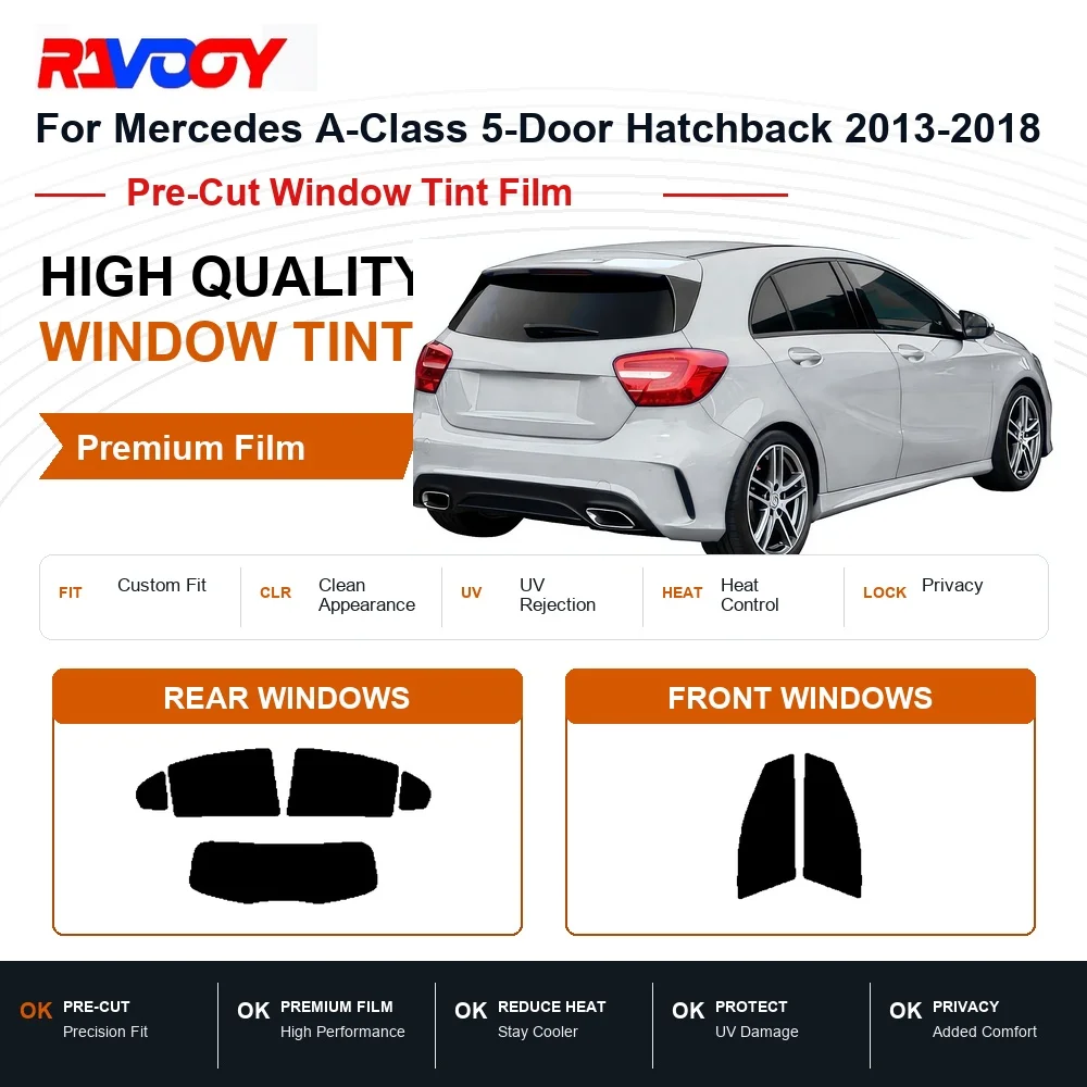 premium-pre-cut-window-tint-for-mercedes-a-class-5-door-hatchback-2013-2018-front-rear-windows-uv-heat-rejection-privacy-film