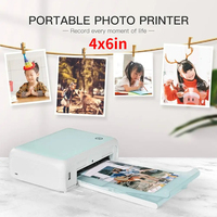 300dpi HPRT CP4000L 4x6In Portable Full Color Photo Picture Printer Mini Househeld Thermal Sublimation and Paper Ribbon Home use