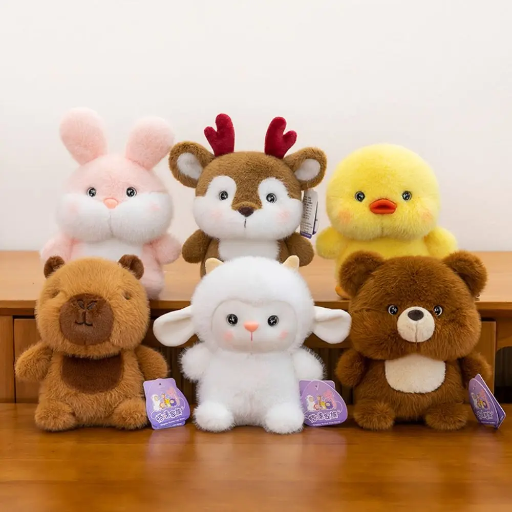 16cm Cute Capybara Elephant Plush Companion Doll Stuffed Animal Pillow Bear Plush Toy Sleeping Gift for Kids view 4