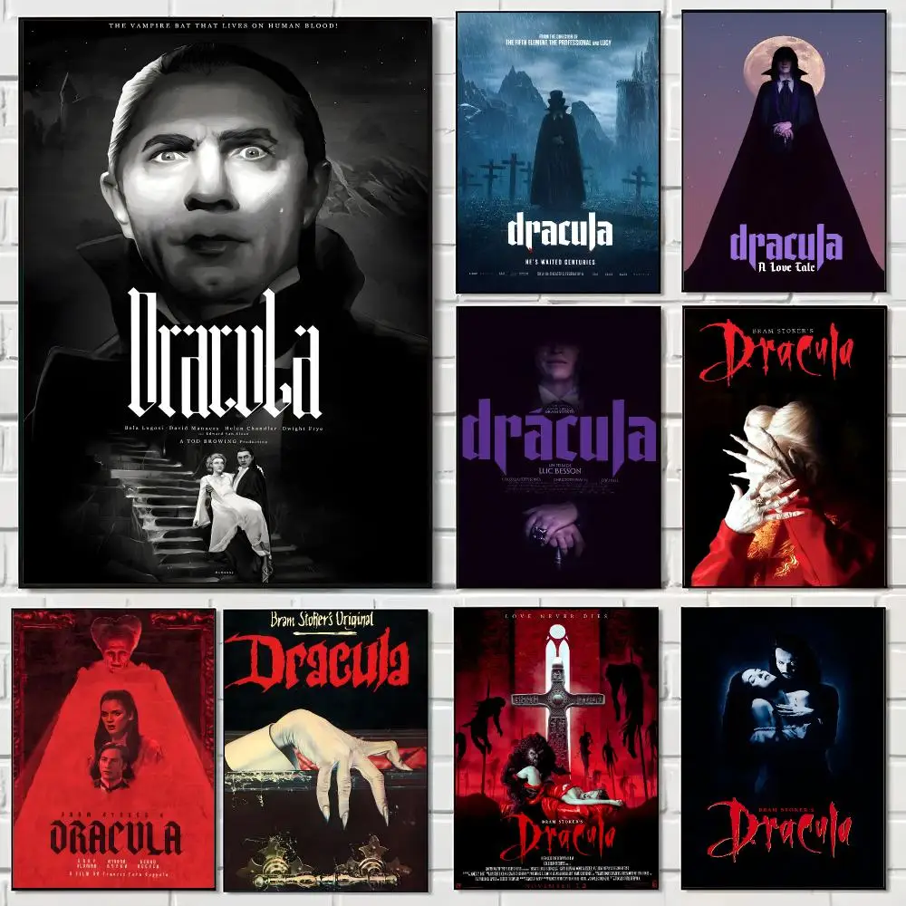 Classic Movie D-Dracula Poster Pegatina artistica HD autoadhesiva impermeable para salon dormitorio