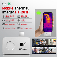 HTI HT-203H HT-203U 256*192 Mobile Тепловизионная камера Android Type-C Тепловизор 25Hz for PCB Device Fault Detect