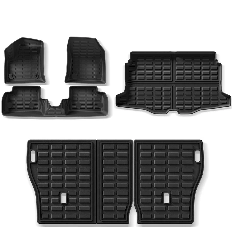 Car Trunk Mat TPE Floor Mat for Jeep 2023-2024 Avenger All Weather Rear Trunk Protector Pad Cargo Liner Seat Back Anti Dirty Pad