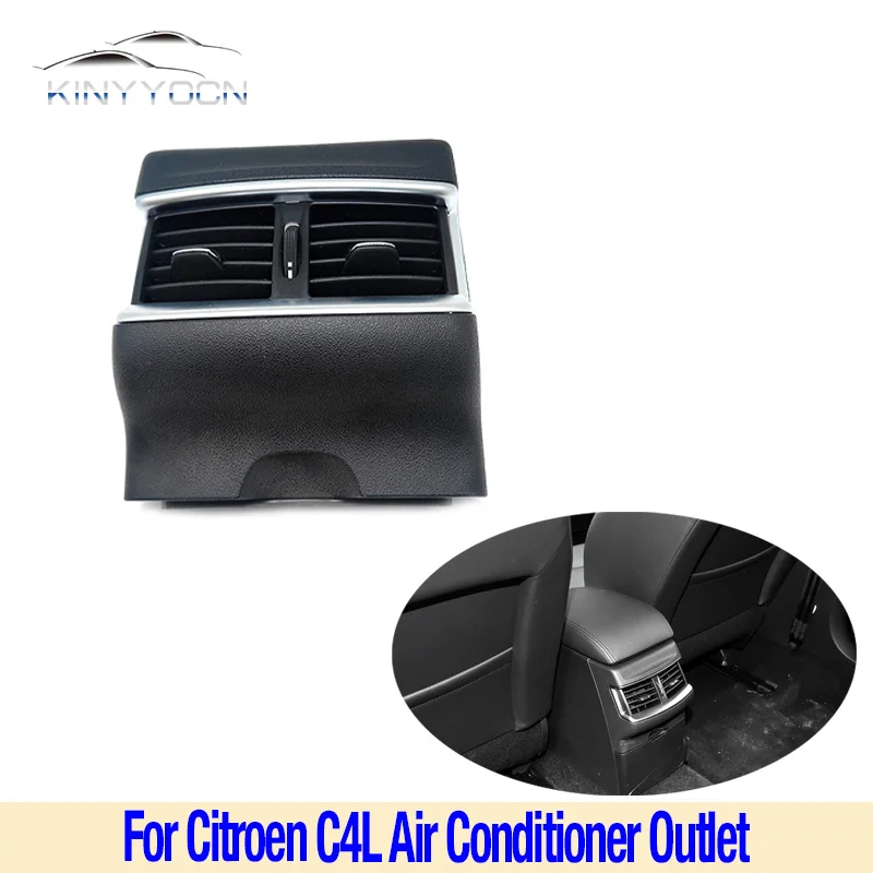 

For Citroen C4L Air Conditioner Outlet Rear Panel Grille AC Air outlet Adjustment Knob Center Console Dashboard Car Accessories