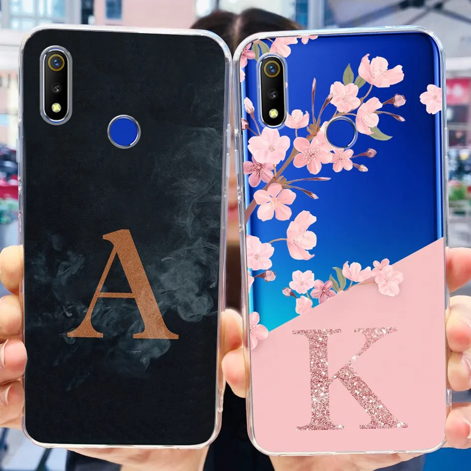 Чехол для Realme 3 Чехол Realme 3 Pro, модные буквы, мягкий силиконовый чехол для телефона, чехол для Realme 3i Realme3 3Pro, бампер на RMX1827