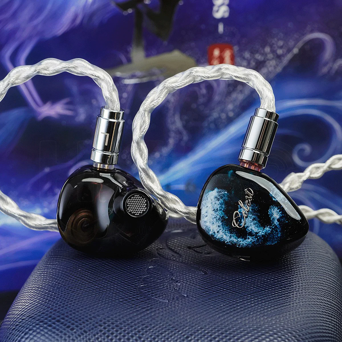 Celest Relentless 1DD+6BA In Ear Earphone 3.5mm+4.4mm Interchangeable Plug Ergonomic Shell HiFi IEM with Detachable 2Pin Cable