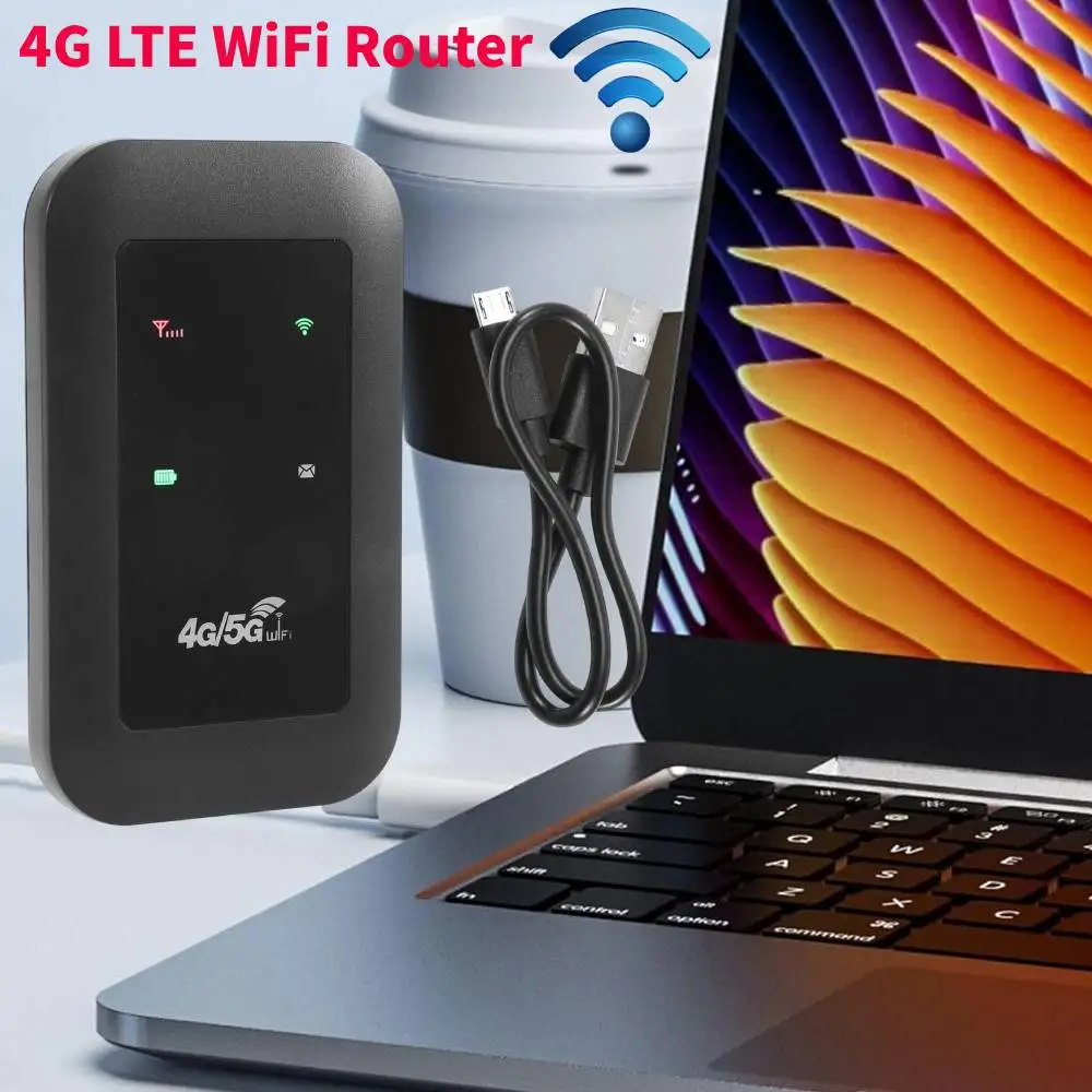 

H806 4G LTE WiFi Router 2100Ah Mobile WiFi Wireless Modem Pocket WiFi 150Mbps Hotspot 3G/4G SIM Card Slot Global Frequency Bands