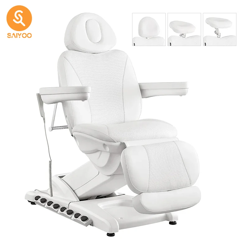 

Korean Style Light Relaxation Motor Controlled Massage Bed Tattoo Bed Beauty Salon Head Massage Heat Therapy Function