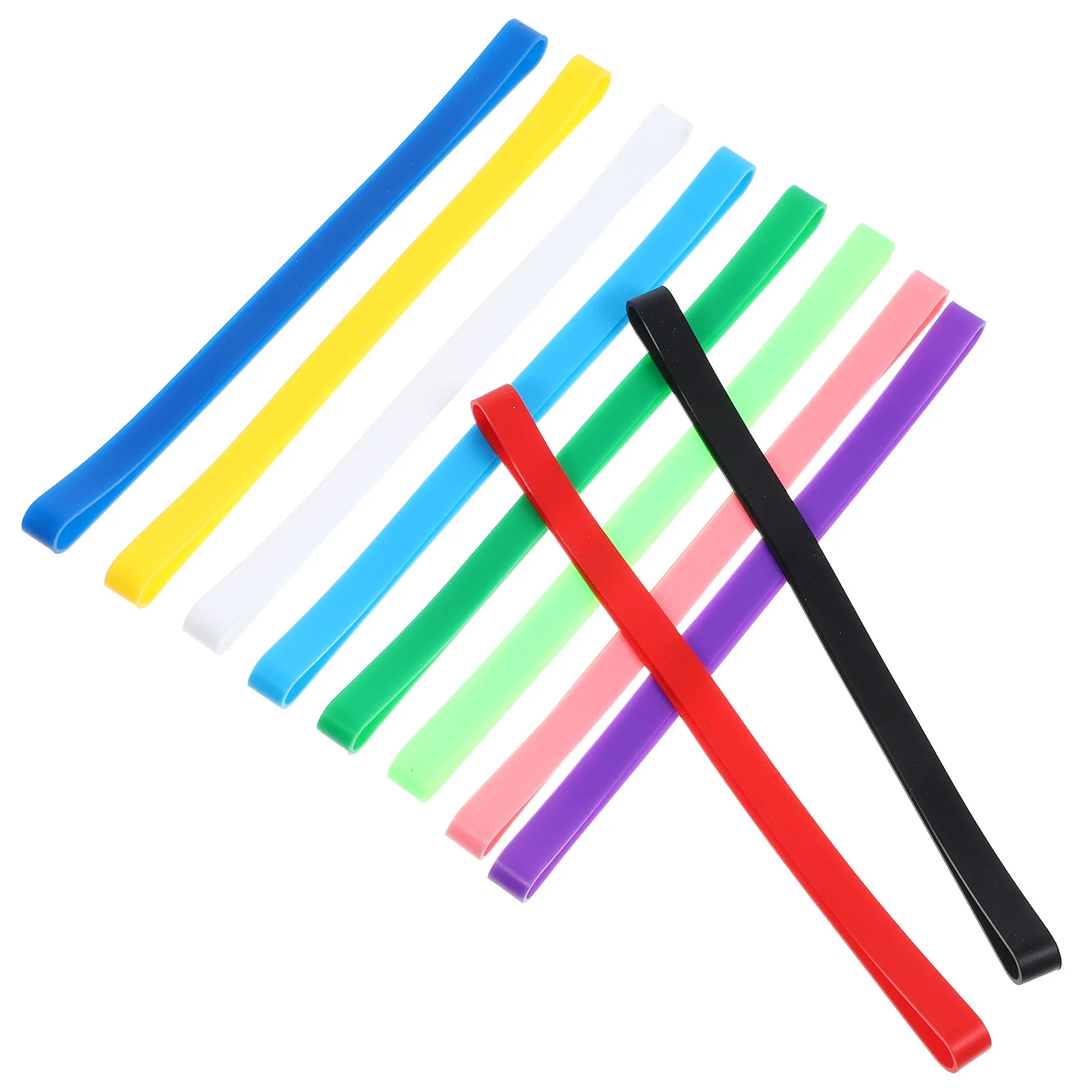 10 قطعة الأربطة المطاطية الملونة دفتر حزام مطاط مجلة الربيع الفرقة دفتر الملحقات بسط غطاء الفرقة #4