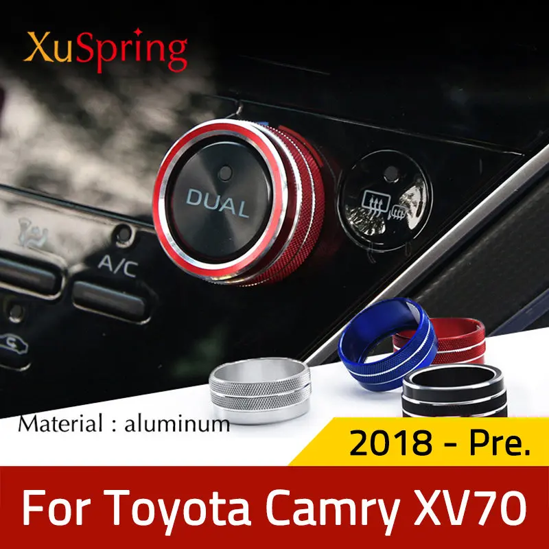 

Car Volume Air-condition Rear-view Mirror Adjust Knob For Toyota Camry 2018 2019 2020 2021 2022 2023 XV70 Switch Frame Bezel