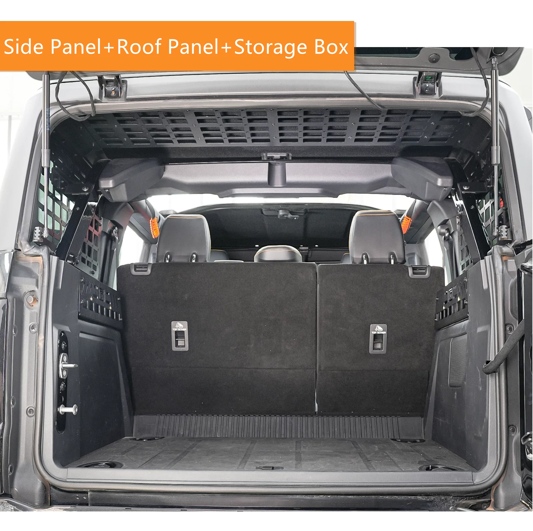 

Fit for Ford Bronco 4 Door 2021-2025 Trunk Organizers Racks Storage CGZ Molle Panel