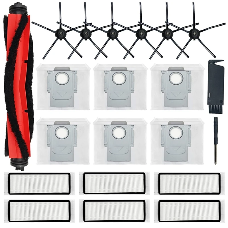 Kit de accesorios de piezas de repuesto para Robot aspirador Roborock Q5, Q5 +, Q5 Plus, cepillo principal, cepillos laterales