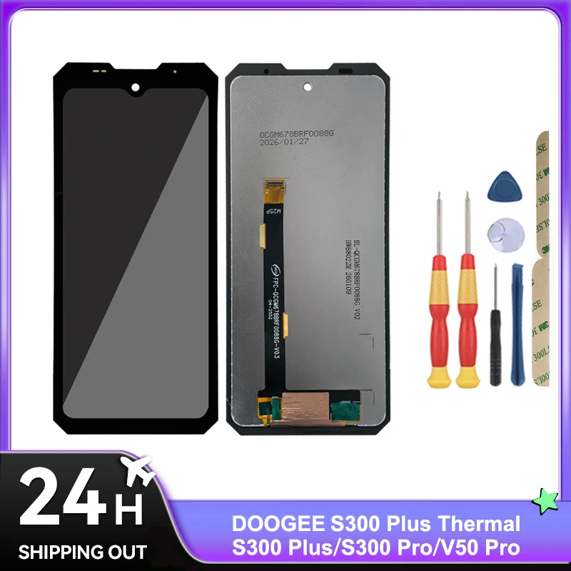 For DOOGEE S300 Pro/S300 Plus/S300 Plus Thermal/V50 Pro/M30 Vip Edition / LCD Display + Touch Screen + With Tools