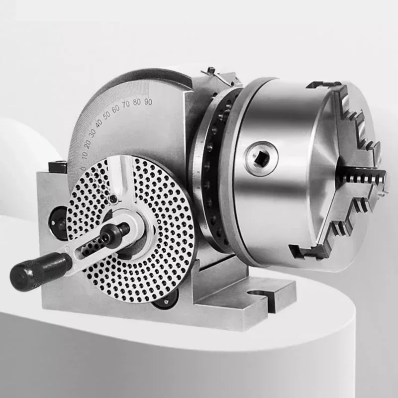 Universal 6-Inch Indexing Head for Milling Machines Dividing Head 160mm 3-Jaw Chuck Cnc Rotary Axis with Cnc Tailstock