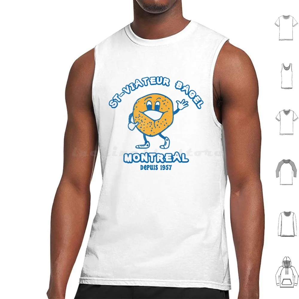 Bagels Are Booming St-Viateur Bagel Montreal Depuis 1957 Gifts Tank Tops Print Cotton Bagels Are Booming Bagels Are