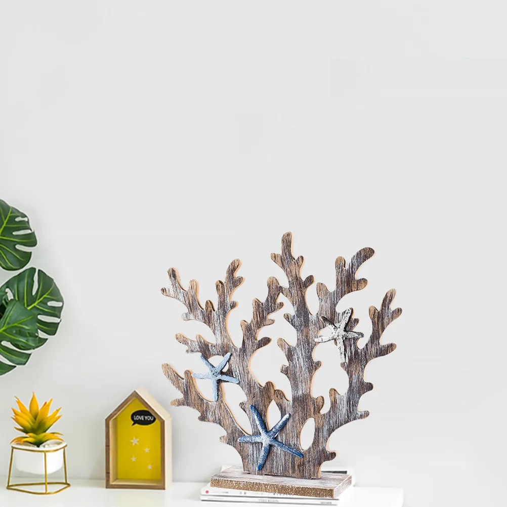 

1Pcs Creative Coral Tree Decoration Exquisite Wooden Home Decor Accent Unique Craft for Living Room Bedroom Desk Accessory