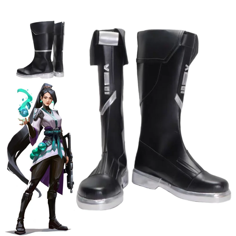 أحذية أنيمي سيج التأثيرية لعبة VALORANT SENTINEL إكسسوارات دعائم أزياء الهالوين للرجال والنساء