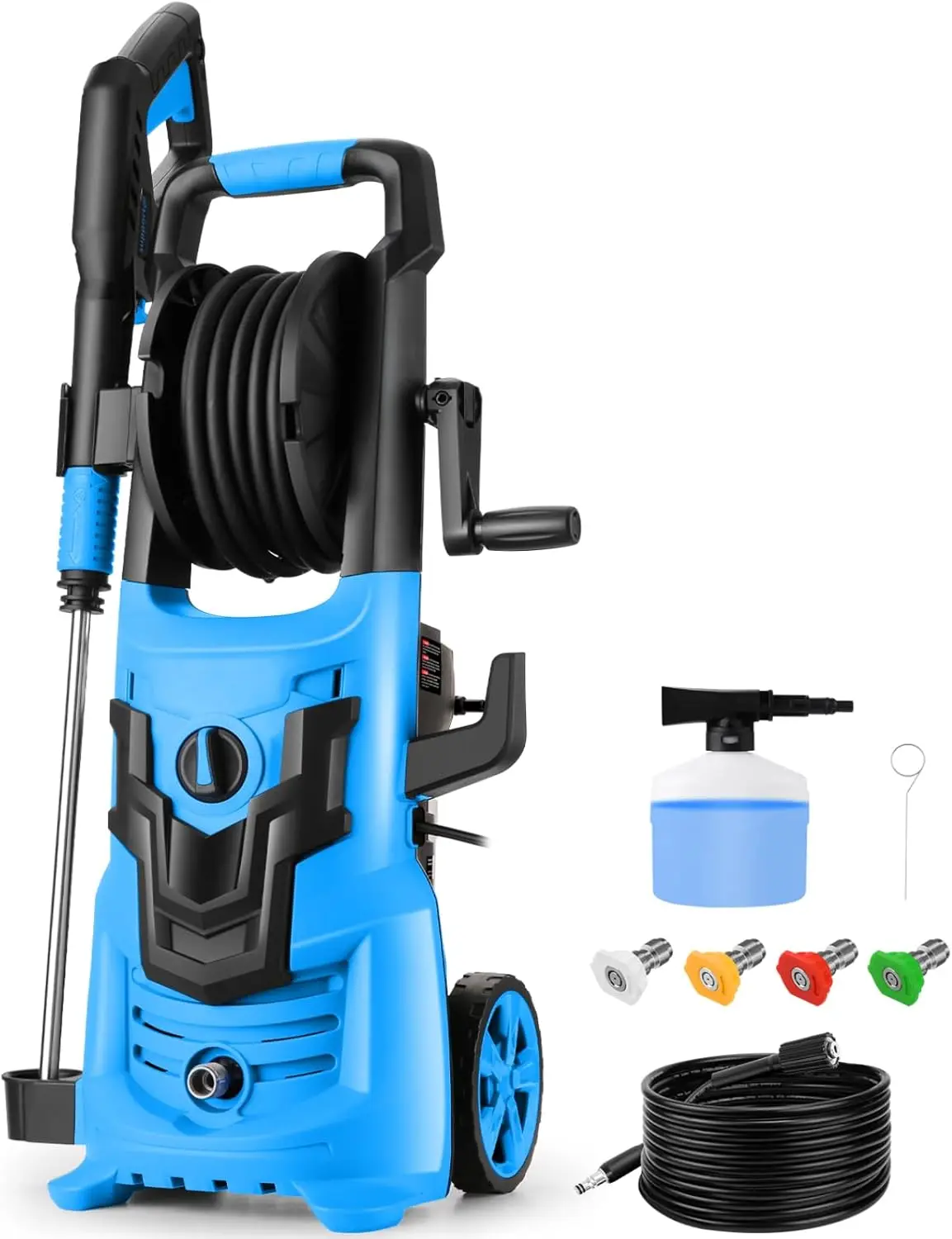 4000PSI Electric Pressure Washer,2024 Newest 4.0GPM Power Washer, 1/4” QC Steel Wand, 4 Nozzles and 33FT  Extension Pressure