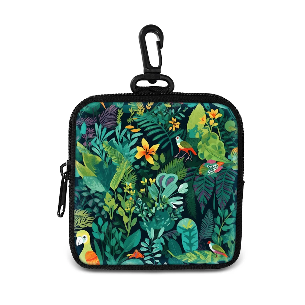 Flowers, birds, trees literature and art Women Men Coin Purse Men Small Bag Wallet Change Purses Zipper Money Bags Kids Wallets