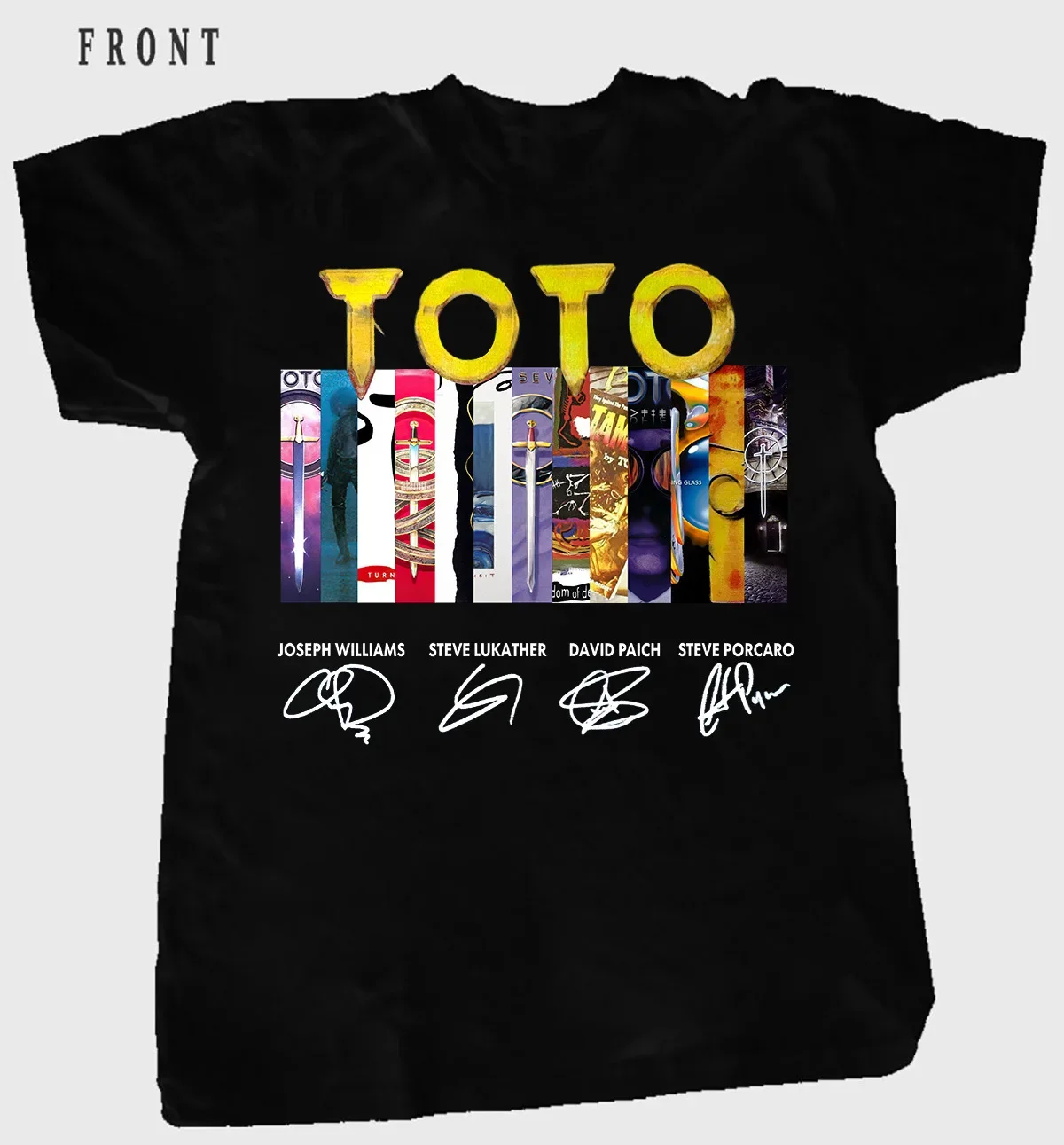 Toto Band Members Signature T Shirt Full Size S 5Xl S4588